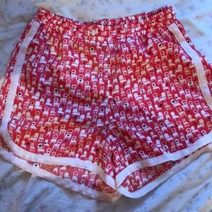 ASOS track shorts in chair print